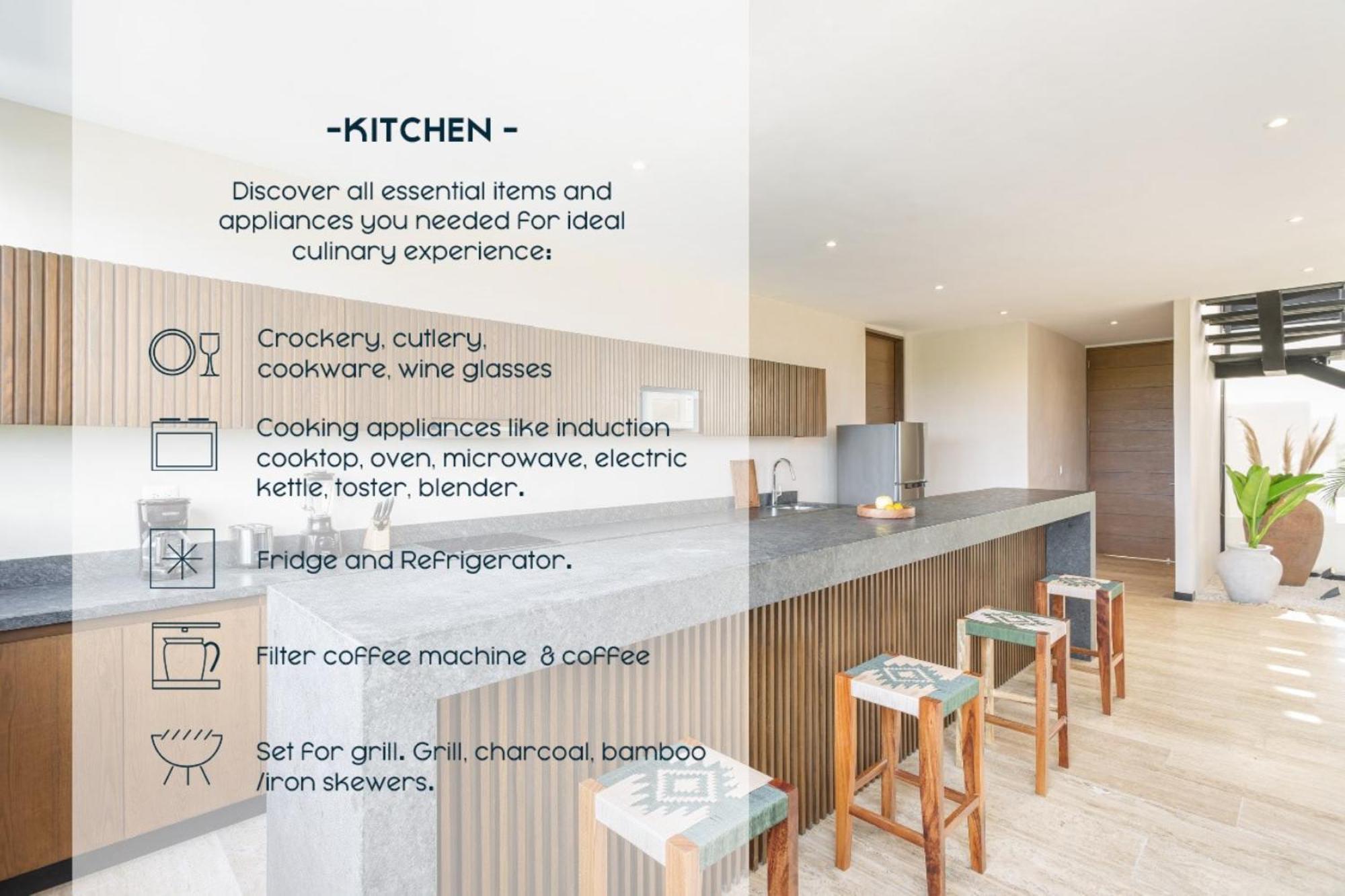 Extraordinary 2Br Apartment In Fully Equipped Hotel In Tulum ตูลุม ภายนอก รูปภาพ